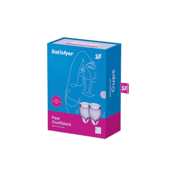 Menstruációs kehely szett - Feel Confident - lila - 2db