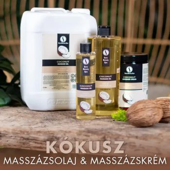 Kokosnuss-Massageöl - 250ml - Sara Beauty Spa