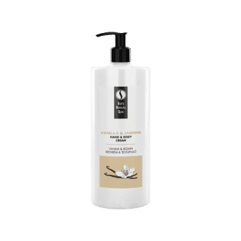 Nawilżający krem do rąk i ciała - Wanilia i jaśmin - 1000ml - Sara Beauty Spa