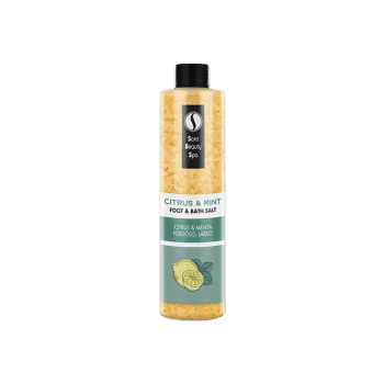 Odświeżająca sól do kąpieli i kąpieli stóp - Cytrusy i mięta - 330g - Sara Beauty Spa