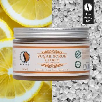 Skin and Body Scrub - Cytrusowy peeling cukrowy - 500ml - Sara Beauty Spa