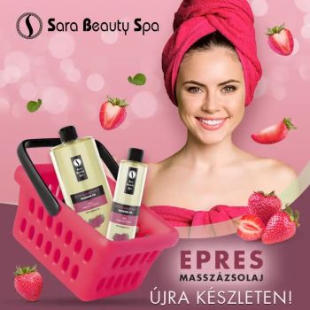 Truskawkowy olejek do masażu - 250ml Sara Beauty Spa