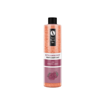 Frissítő Fürdősó és Lábáztató Só - Eper - 330g - Sara Beauty Spa