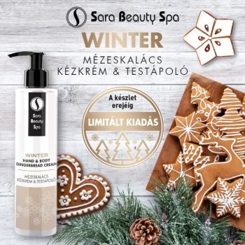 Cremă hidratantă de mâini și loțiune de corp - Parfum de turtă dulce - 250ml - Sara Beauty Spa