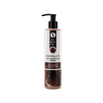 Csokoládés zsíros bőrtápláló krém - 250ml - Sara Beauty Spa