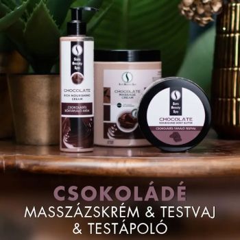 Csokoládés zsíros bőrtápláló krém - 250ml - Sara Beauty Spa