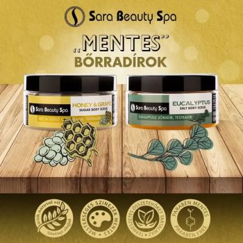 Bőrradír és Testradír - Méz és Szőlő cukorradír - 300g - Sara Beauty Spa