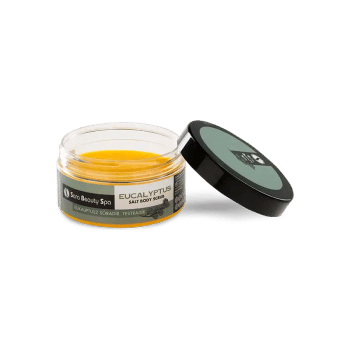 Bőrradír és Testradír - Eukaliptusz és argán sóradír - 300g - Sara Beauty Spa