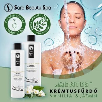 Kremowa kąpiel waniliowo-jaśminowa - 250ml - Sara Beauty Spa