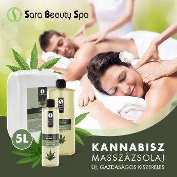 Olej do masażu z nasion konopi - 250ml Sara Beauty Spa