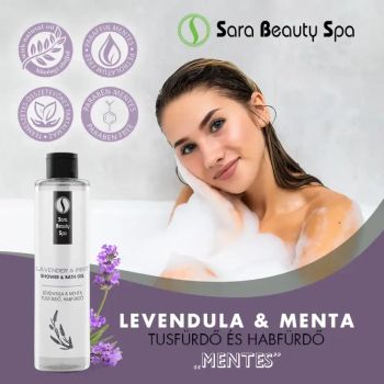 Żel pod prysznic i płyn do kąpieli Lavender & Mint - 250ml - Sara Beauty Spa