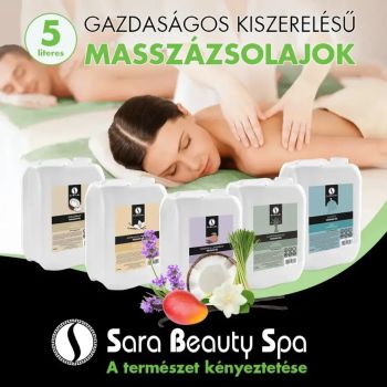 Olejek do masażu wanilia i jaśmin - 5000ml - Sara Beauty Spa