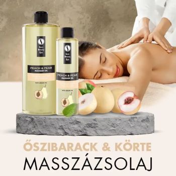Őszibarack - körte masszázsolaj - 1000ml - Sara Beauty Spa