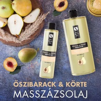 Őszibarack - körte masszázsolaj - 1000ml - Sara Beauty Spa