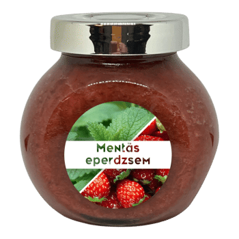 Mentás eperdzsem - 190 ml - Tündérnektár