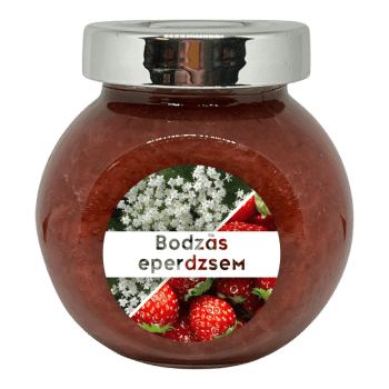 Bodzás eperdzsem - 190 ml - Tündérnektár