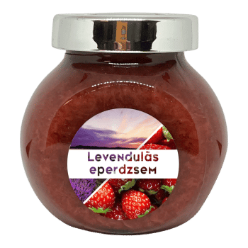 Levendulás eperdzsem - 190 ml - Tündérnektár