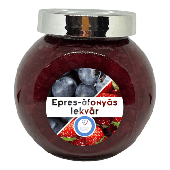 Erdbeer-Blaubeer-Konfitüre - mit Xylit - 190 ml - Tündérnektár