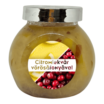 Dżem cytrynowy z żurawiną - 190 ml - Tündérnektár