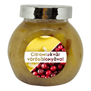Citromlekvár vörösáfonyával - 190 ml - Tündérnektár