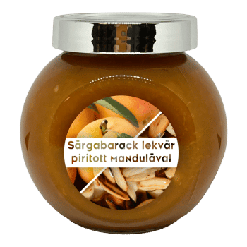 Sárgabarack lekvár pirított mandulával - 190 ml - Tündérnektár