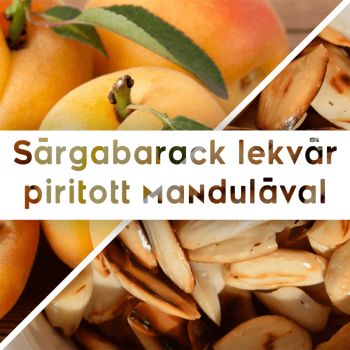 Sárgabarack lekvár pirított mandulával - 190 ml - Tündérnektár