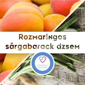 Rozmaringos sárgabarack dzsem - steviával - 190 ml - Tündérnektár