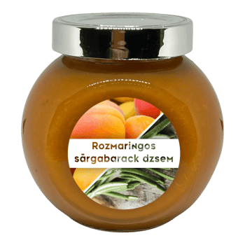 Rozmaringos sárgabarack dzsem - 190 ml - Tündérnektár