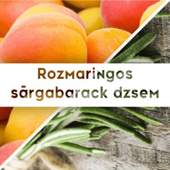 Rozmaringos sárgabarack dzsem - 190 ml - Tündérnektár