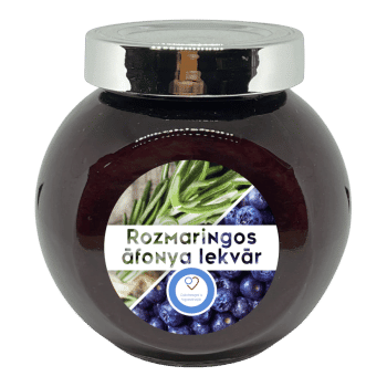 Rozmaringos áfonya lekvár - cukorbetegeknek - 190 ml - Tündérnektár