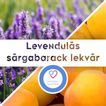 Levendulás sárgabarack lekvár - gyümölcscukorral - 190 ml - Tündérnektár