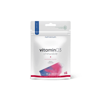 Witamina D3 tabletka do żucia - 60 tabletek do żucia - Nutriversum