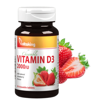 D-2000 NE - 90 rágótabletta - Vitaking