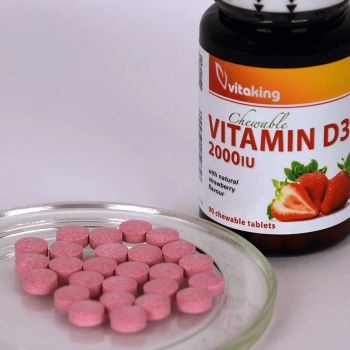 D-2000 NE - 90 rágótabletta - Vitaking