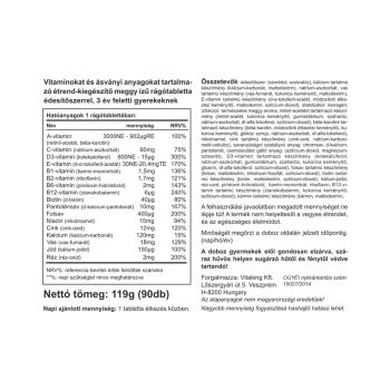 Meggyes Gyerek Multivitamin - 90 tabletta - Vitaking