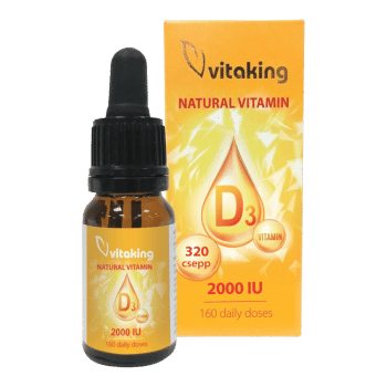 D3-Vitamin 2000NE cseppek 10ml - Vitaking (közeli szavidő)