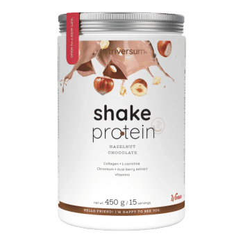 Shake Protein - 450 g - orzech laskowy-czekolada - Nutriversum