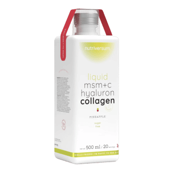 MSM+C Hialuron Kolagen w płynie - 500 ml - ananas - Nutriversum