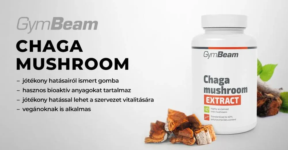 Chaga gomba kivonat - 90 kapszula - GymBeam