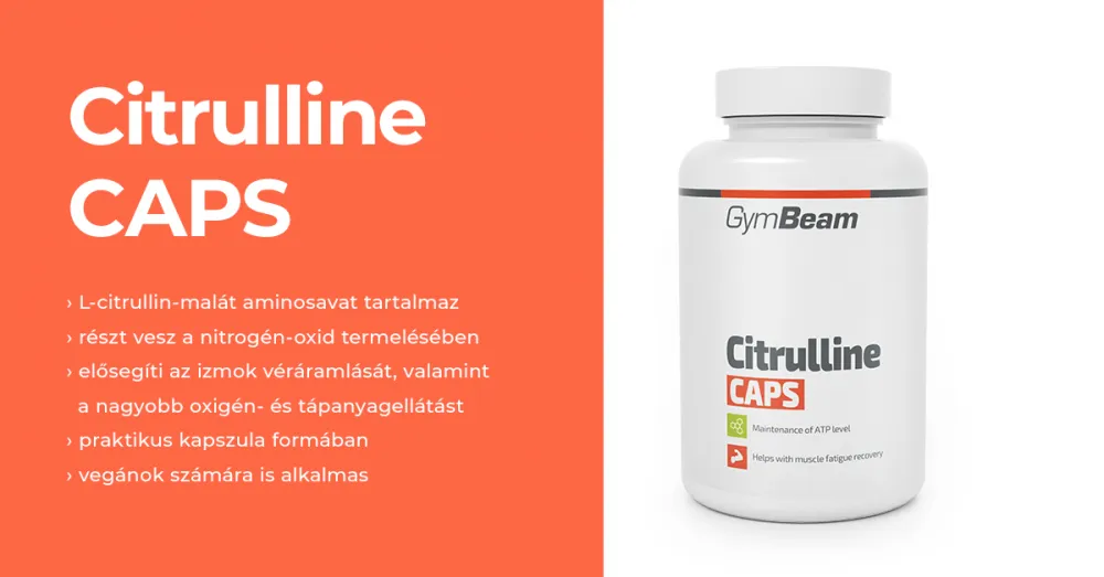 Citrulline CAPS - 120 kapszula - GymBeam