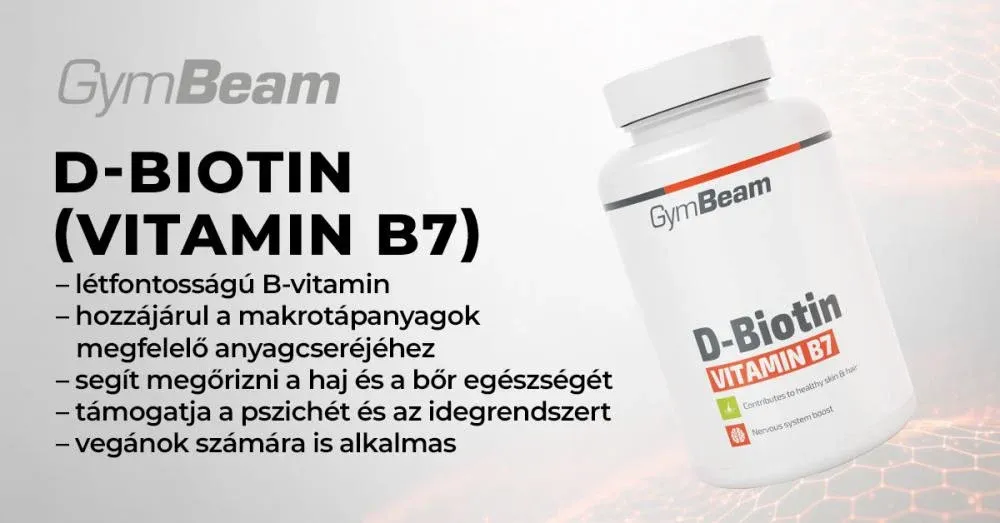 D-biotin - 90 kapszula - GymBeam