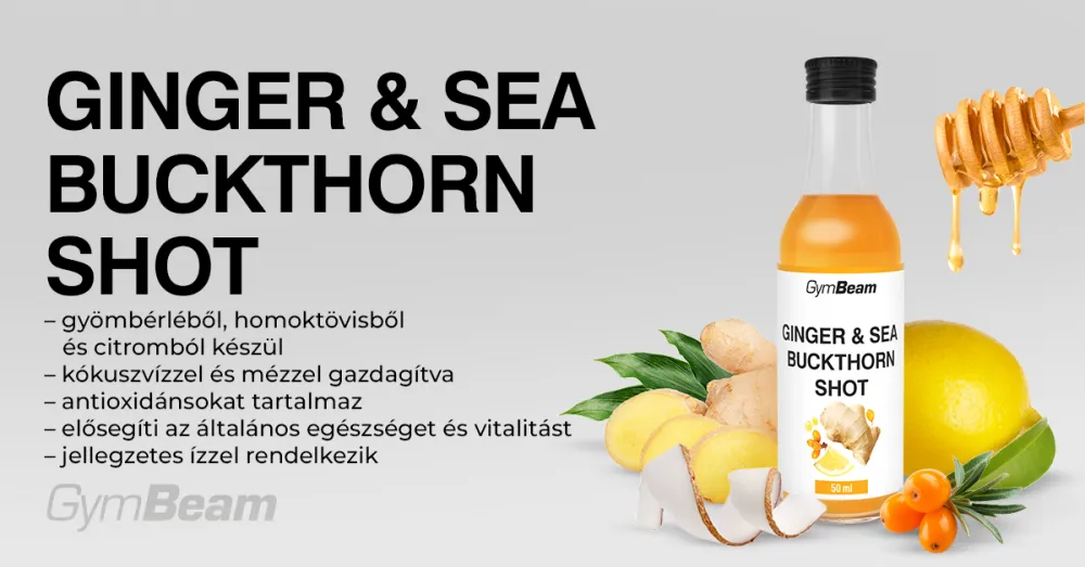 Gyömbér & Homoktövis Shot - 9 x 50 ml - GymBeam