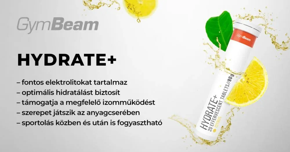 Hydrate+ 20 pezsgőtabletta - GymBeam