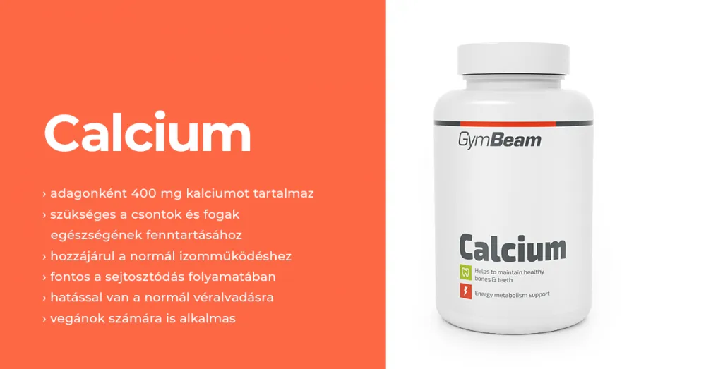 Kalcium - 120 tabletta - GymBeam