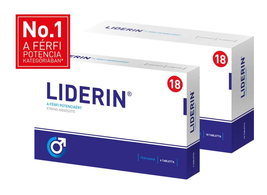 Liderin - A férfi potenciáért - 18 tabletta