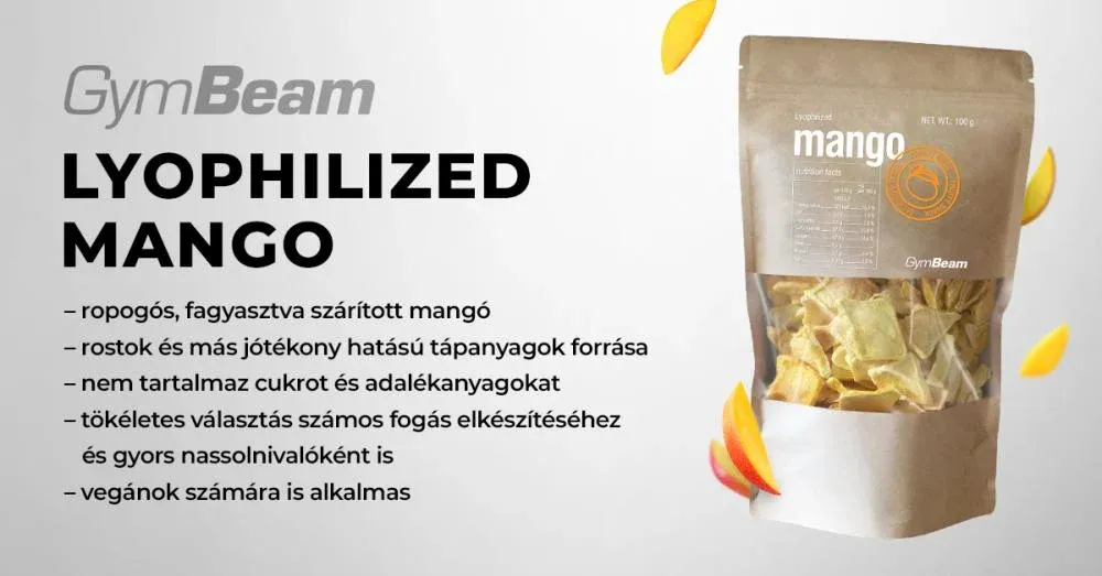 Liofilizált mangó - 100 g - GymBeam