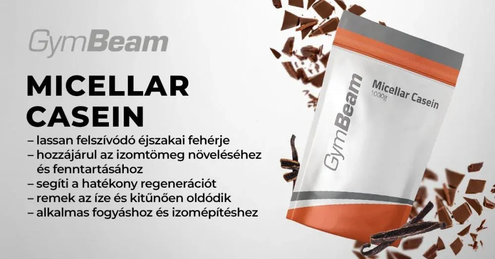 Micelláris kazein fehérje - 1000g - csokoládé - GymBeam