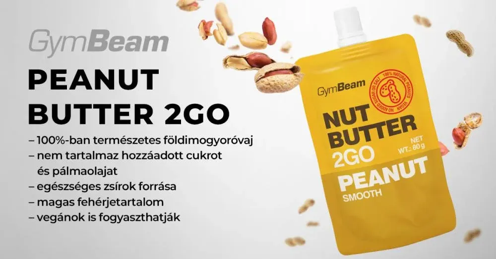 Nut Butter 2GO - Földimogyoróvaj - 80 g - GymBeam