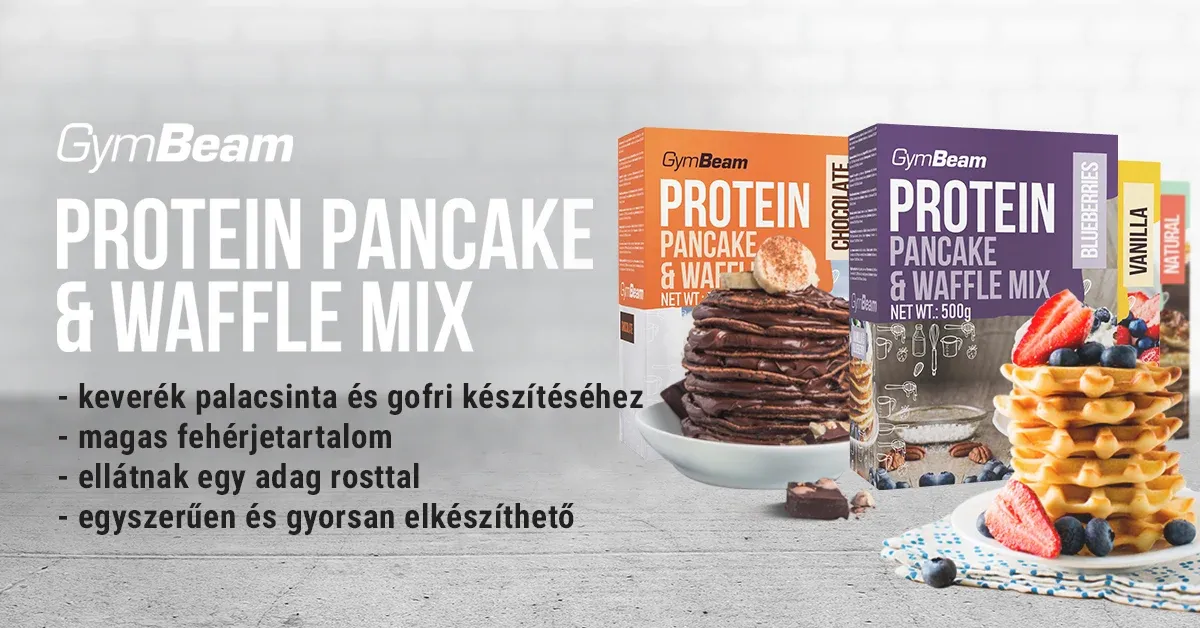 Protein Pancake & Waffle Mix - 500 g - vanília - GymBeam