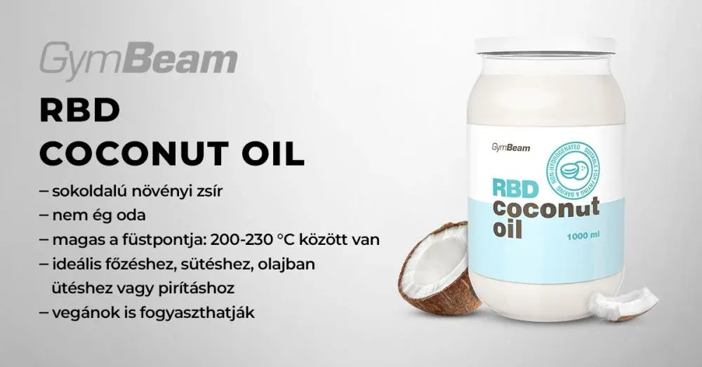 RBD Kókuszolaj - 1000 ml - GymBeam